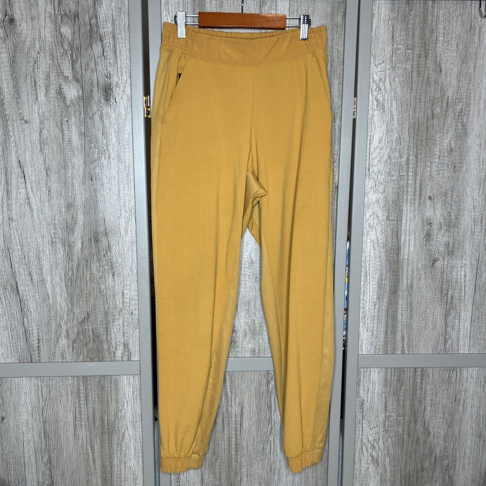 Athleta Pants Size 4 Brookyln Textured Jogger Pant Ankle Mustard Yellow